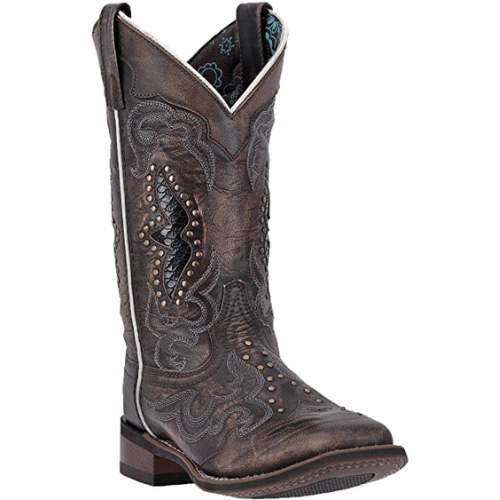 Laredo Women's Spellbound Studded Square Toe Cowboy Boots