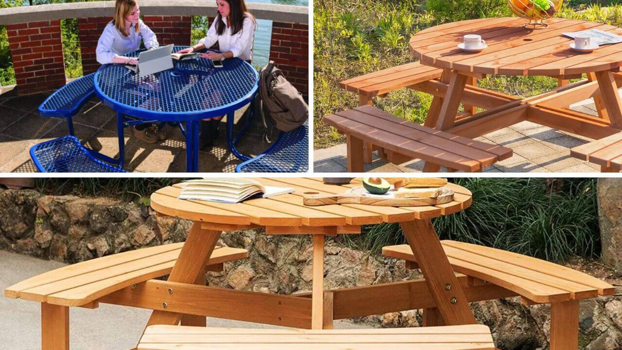 5 Best Round Picnic Tables to Enjoy Your Outdoor Entertaining