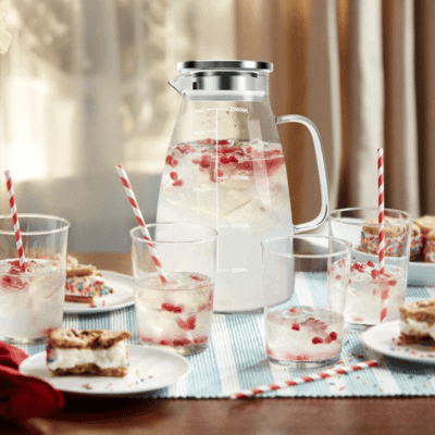 Tea Pitcher with Glasses