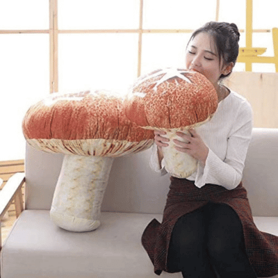 Creative 3D Mushroom Throw Pillow