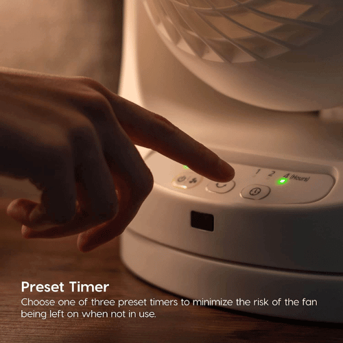 IRIS USA WOOZOO Vortex Fan Timer Graphic