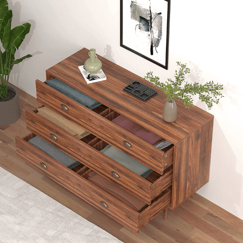JOZZBY Mid-Century Walnut Dresser