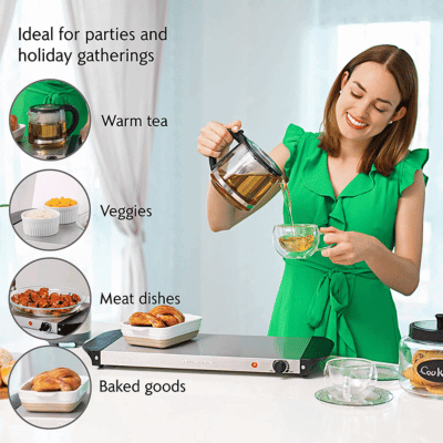 Ovente Electric Warming Tray