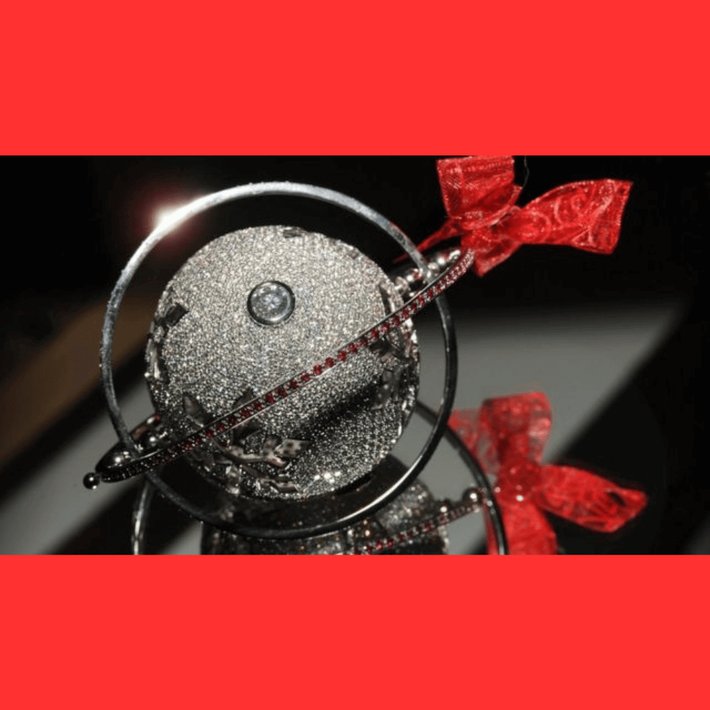 Diamond and precious stones Christmas bauble