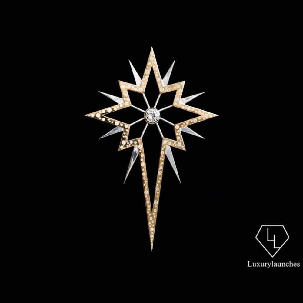 Diamond-studded Christmas star