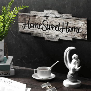 Jetec Home Sweet Home Sign on a wall