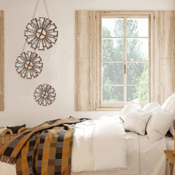 Room With A Yookeer Farmhouse Wood Windmill