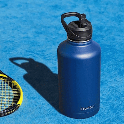 Blue CIVAGO stainless steel water bottle