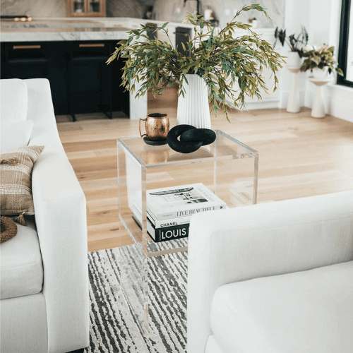Acrylic end table