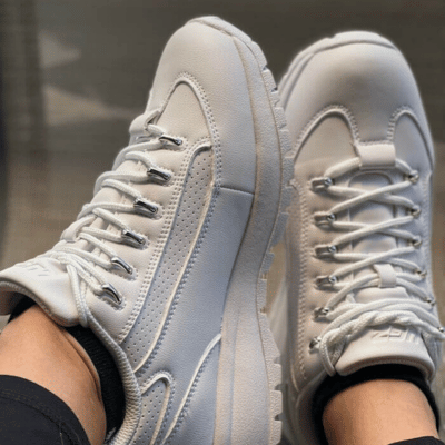 Beige walking shoes for overweight women