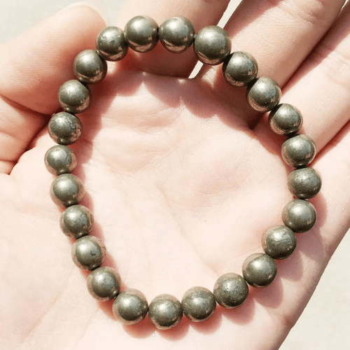 Pyrite stacking energy bracelet