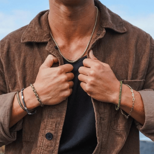 Faceted pyrite stretch bracelet by Pura Vida Bracelets
