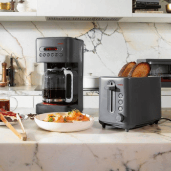 CRUX coffee maker and toaster