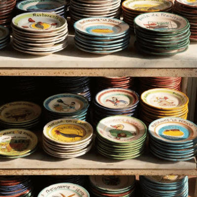 Selection of Bon Ricordo ceramic plates