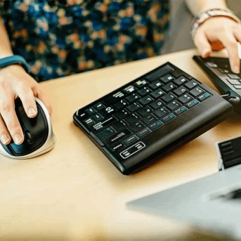 Ergonomic keyboard and mouse