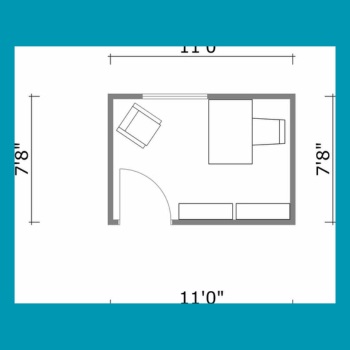 Office floor plan schematic
