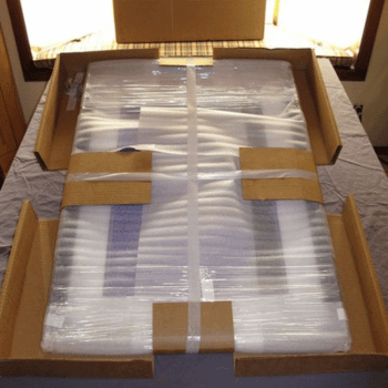 Materials used for packing a mirror