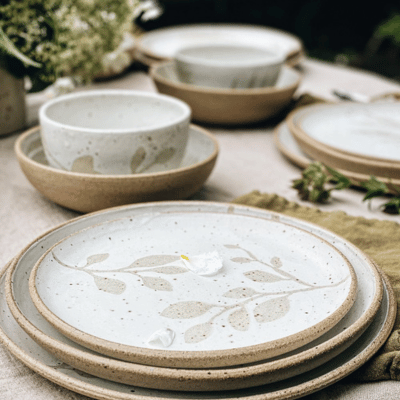 Handmade ceramic dinnerware by Tamara Bryan Pottery