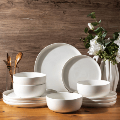 Luzern ceramic dinnerware set by LeRatio