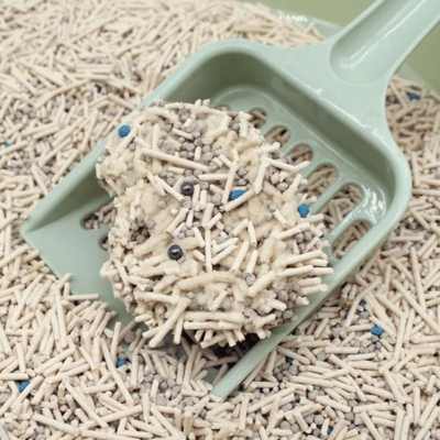 A Tofu cat litter mix with Bentonite-Nuodepet