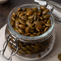 Bowl of chili-roasted pumpkin sees
