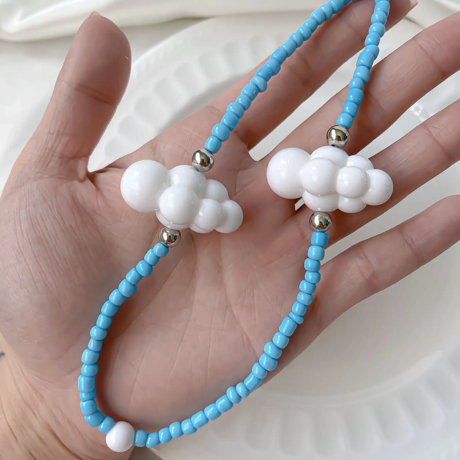 Cute Tinnastudio Cloud Phone Charm