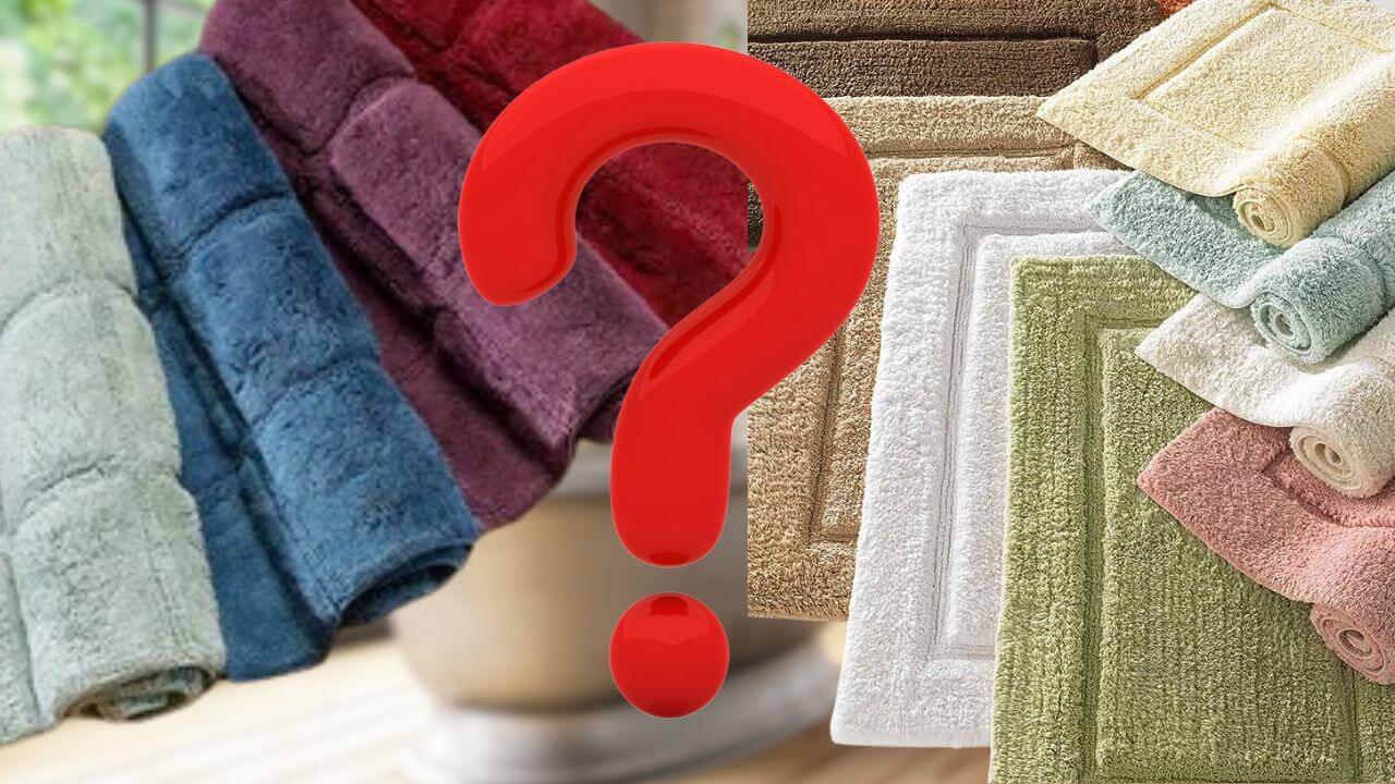 What Rug Color is Best for a Bathroom big red question mark