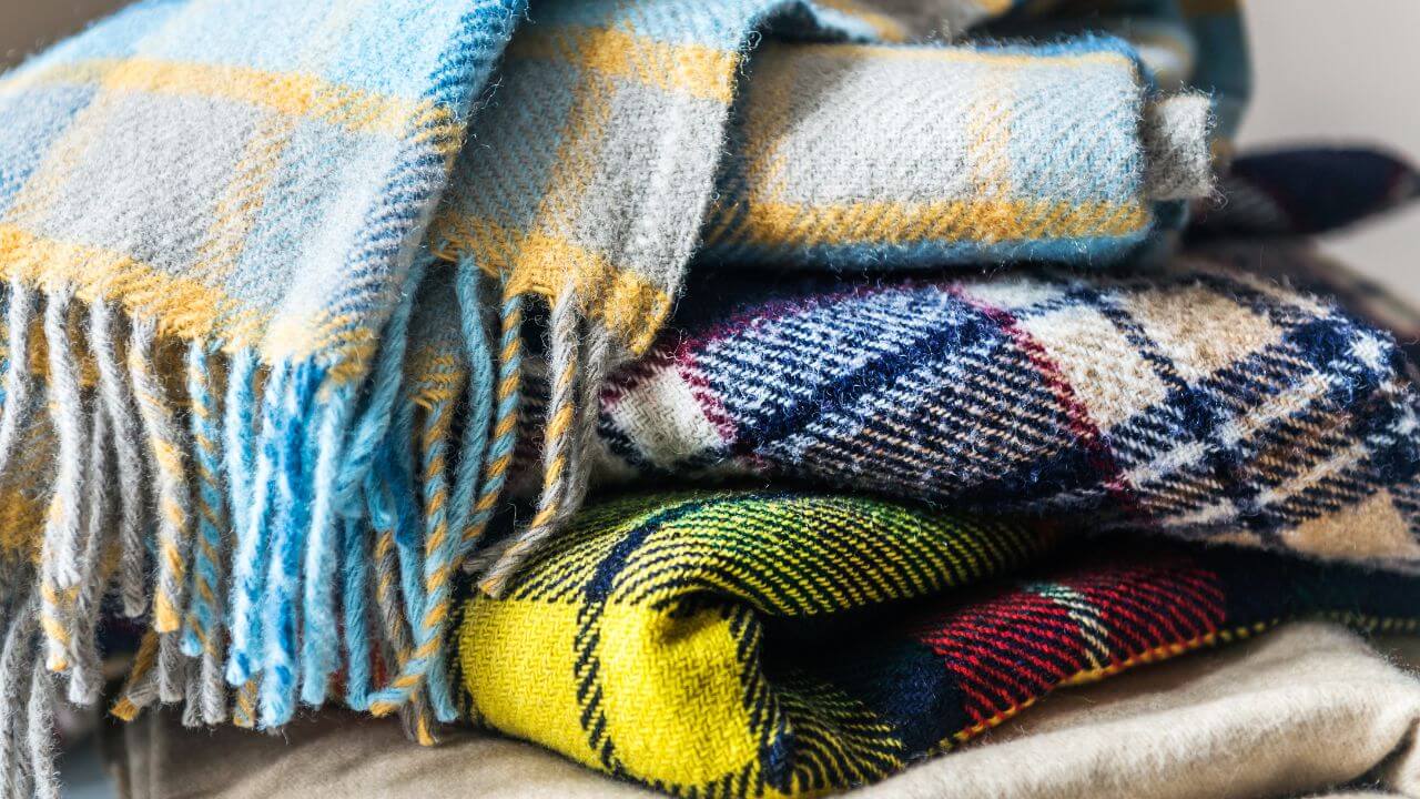 Collection of winter throw blankets