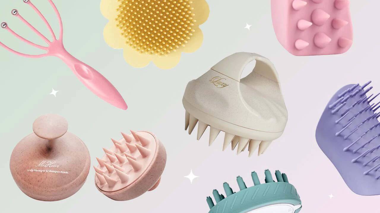 Collection of scalp scrubbers