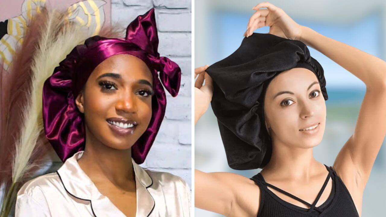 Women wearing silk bonnets