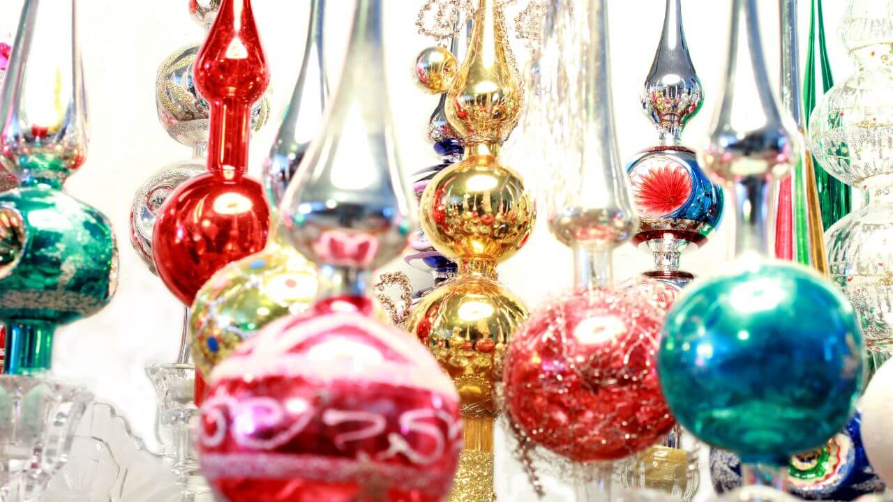 Collection of vintage Christmas ornaments