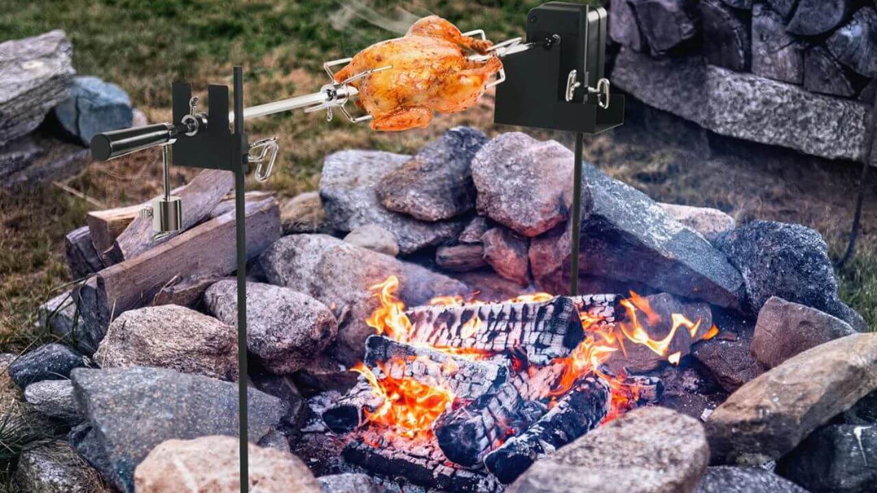Spit roasting over a choice wood to enhance flavor