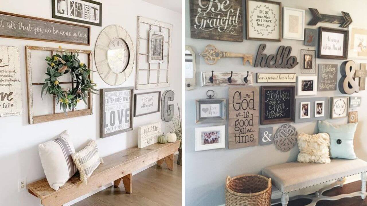 2 collections of farmhouse wall decor