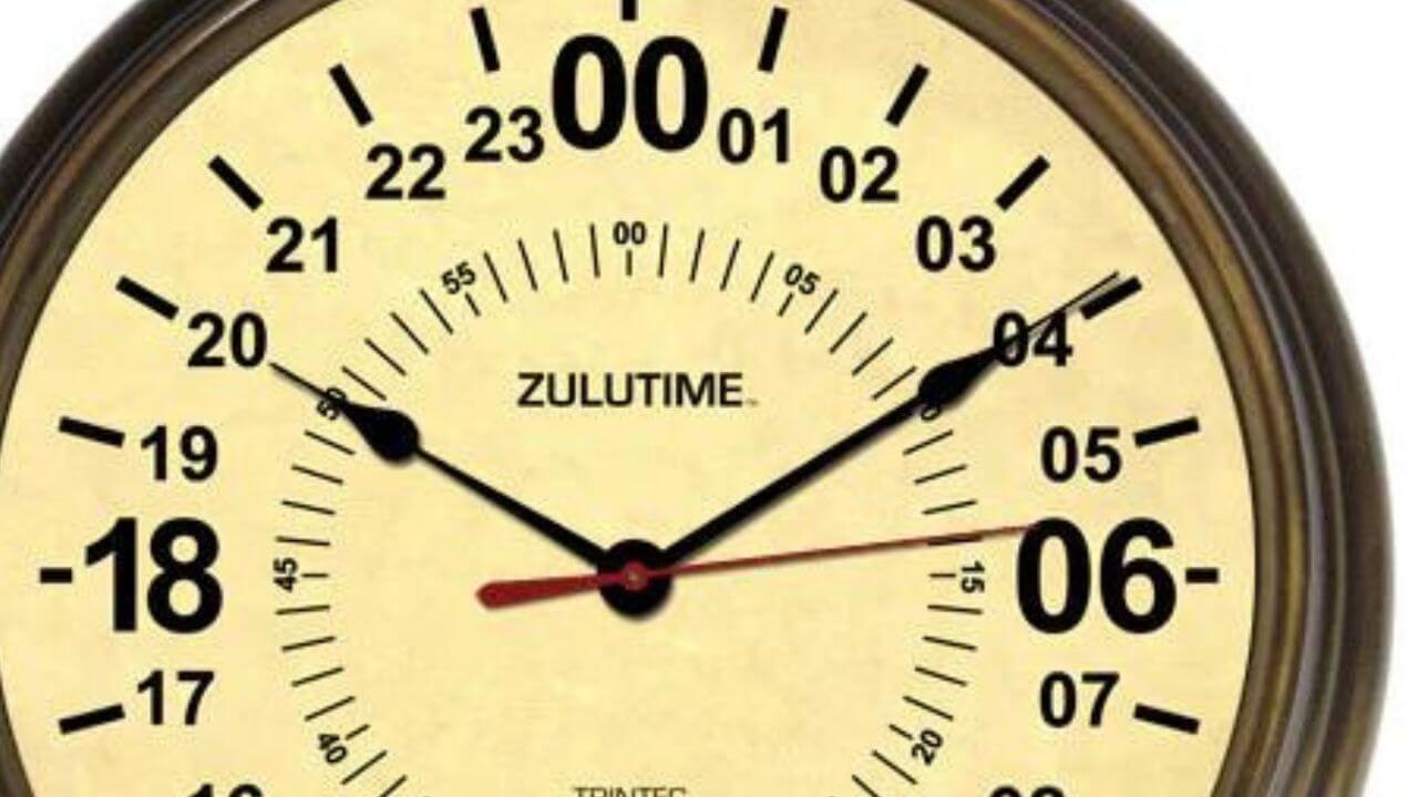 Face of a 24-hour analog clock