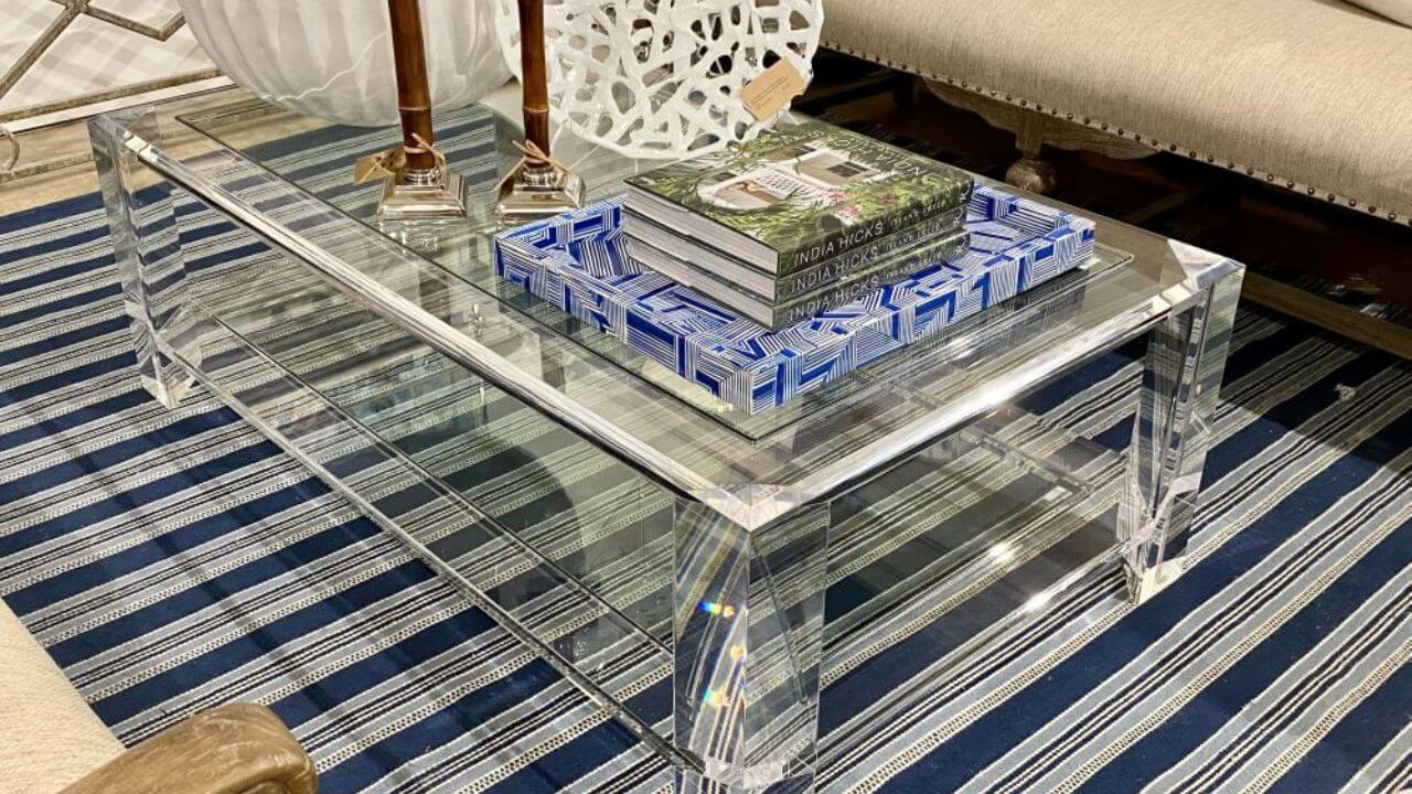 Acrylic coffee table 