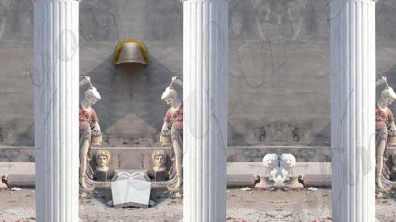 Ancient Greek fluted columns