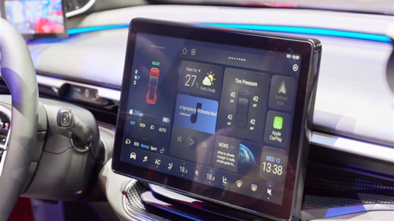 OLED monitor in an auto infotainment systems