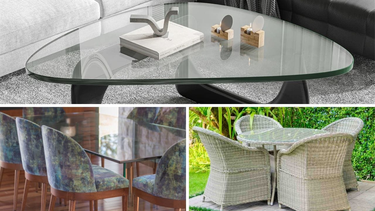 Acrylic table tops for the living room, dining room, and the outdoors