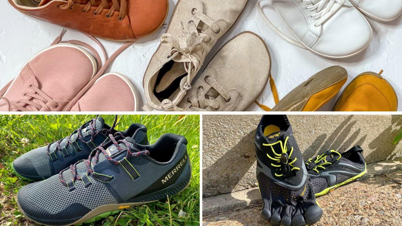Variety of barefoot shoes