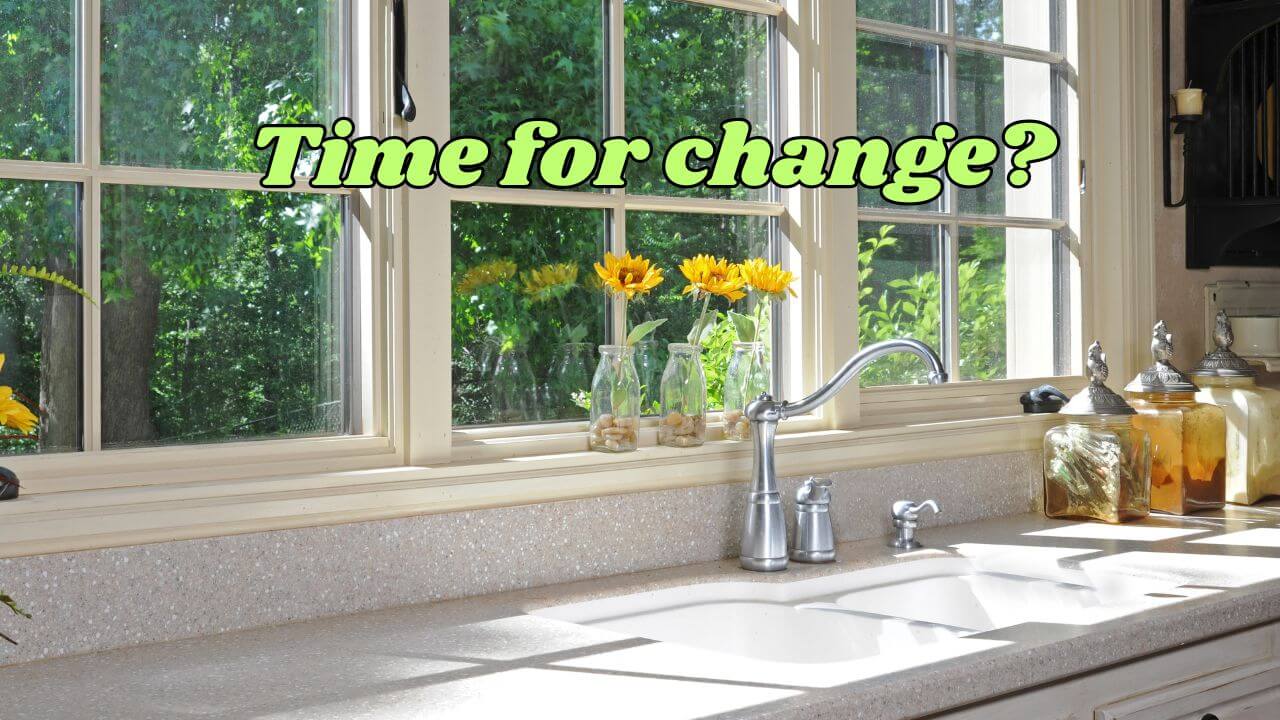 Nice kitchen sink that needs to be swapped out for a smart kitchen sink