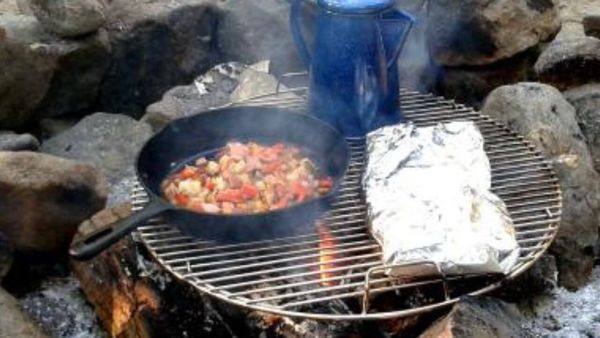 Here Is How to Make a Terrific Gourmet Meal Dining Outdoors on a Campfire